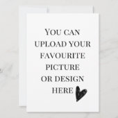 5.5インチx 7.5インチエンクロージャカードのパーソナライズ – ポートレート (裏面)