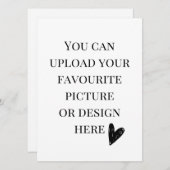 5.5インチx 7.5インチエンクロージャカードのパーソナライズ – ポートレート (正面/裏面)