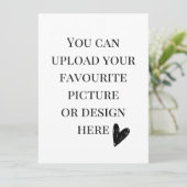 5.5インチx 7.5インチエンクロージャカードのパーソナライズ – ポートレート (スタンド正面)