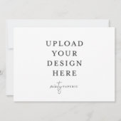 5.5インチx 7.5インチ招待状 – 横 招待状 (裏面)