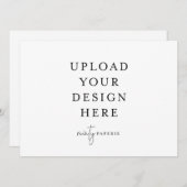 5.5インチx 7.5インチ招待状 – 横 招待状 (正面/裏面)