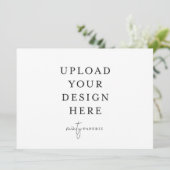 5.5インチx 7.5インチ招待状 – 横 招待状 (スタンド正面)