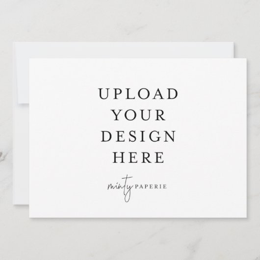 5.5インチx 7.5インチ招待状 – 横 招待状 (正面)