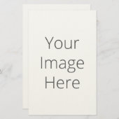 5.5インチx 8.5インチのひな形を独自に作感じ成 便箋 (正面/裏面)