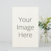 5.5インチx 8.5インチのひな形を独自に作感じ成 便箋 (スタンド正面)