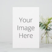 5.5インチx 8.5インチのひな形を独自に作感じ成 便箋 (スタンド正面)