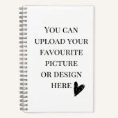 5.5インチx 8.5インチのカレッジをパーソナライズ ノートブック (正面)