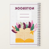 5.5インチx 8.5インチらせんノートブック ノートブック (裏面)