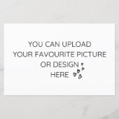 5.5インチx 8.5インチエンクロージャカードのカスタマイズ – ランドスケープ (裏面)