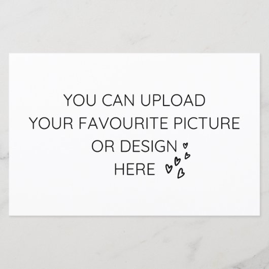 5.5インチx 8.5インチエンクロージャカードのカスタマイズ – ランドスケープ (裏面)