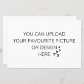 5.5インチx 8.5インチエンクロージャカードのカスタマイズ – ランドスケープ (正面/裏面)