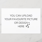 5.5インチx 8.5インチエンクロージャカードのカスタマイズ – ランドスケープ (正面)