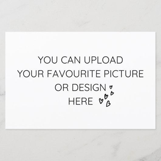 5.5インチx 8.5インチエンクロージャカードのカスタマイズ – ランドスケープ (正面)