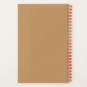 5.5インチx 8.5インチカスタマイズ可能な渦巻き型ノートパソコンおよびジャーナル ノートブック (裏面)