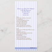 5/5ページのギリシャ正教会の洗礼プログラム プログラム (裏面)