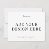 5.5気に x 4.25インチ印刷スモールビジネス向けカード サンキューカード (正面)