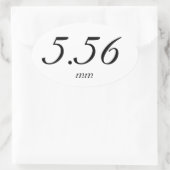 5.56 mm 楕円形シール (バッグ)