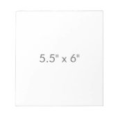 5.5"×6" ノートパッド (正面)