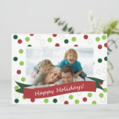 5.5 x 7.5フォト水玉模様カード(祝日付き) シーズンカード (スタンド正面)