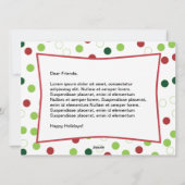 5.5 x 7.5フォト水玉模様カード(祝日付き) シーズンカード (裏面)