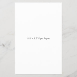 5.5" x 8.5" フライヤー 紙