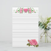 5.5" x 8.5"並べられた文房具 便箋 (スタンド正面)