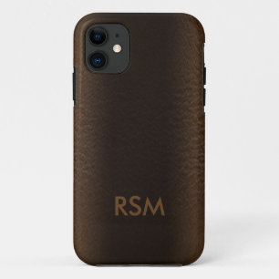 5/5sフェイクなレザールックのモノグラム iPhone 11 ケース