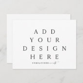 5.5x4インチカード 招待状 (正面/裏面)