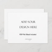 5.5x4.25インチランドスケープ・カード印刷 ノートカード (正面/裏面)