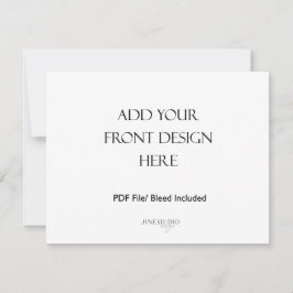 5.5x4.25インチ両面印刷ランドスケープ・カード ノートカード