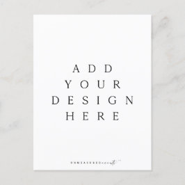 5.5x4.25インチ縦型はがき印刷 インビテーションポストカード