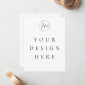 5.5x4.25フラットカード ノートカード (正面/裏面インサイチュ)