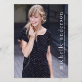 5.5x7.5インチモダン5フォトモデルCompカード 案内状 (正面)