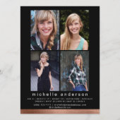 5.5x7.5インチモダン5フォトモデルCompカード 案内状 (裏面)