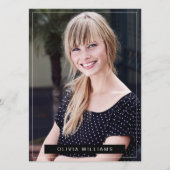 5.5x7.5インチモダン6 Photo Actor Model Comp Card 案内状 (正面)