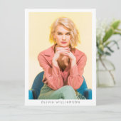 5.5x7.5インチモダン6 Photo Actor Model Comp Card 案内状 (スタンド正面)