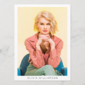 5.5x7.5インチモダン6 Photo Actor Model Comp Card 案内状 (正面)