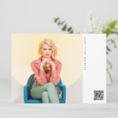 5.5x7.5インチ4フォトアクタモダンーモデルCompカード 案内状 (スタンド正面)