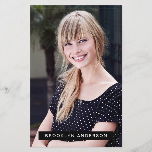 5.5x8.5インチモダン6 Photo Actor Model Comp Card (正面)