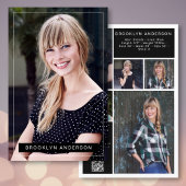 5.5x8.5インチモダン6 Photo Actor Model Comp Card