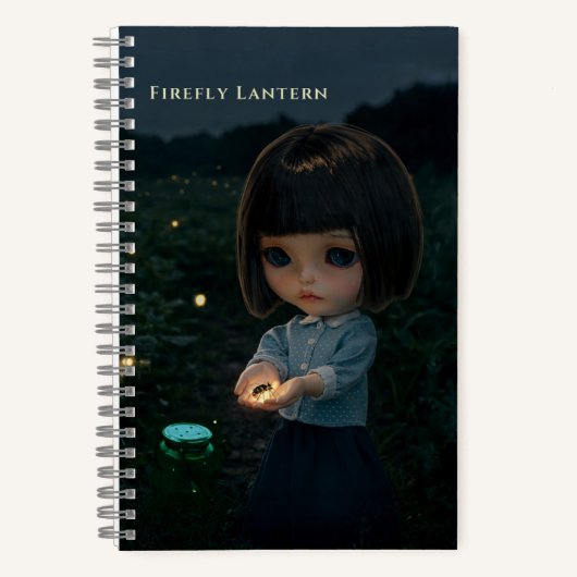 5.5x8.5 Journal: Firefly Lantern ノートブック (正面)