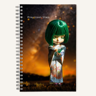 5.5x8.5 Journal: Pray Upon Stars ノートブック