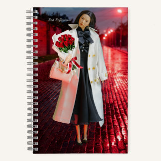 5.5x8.5 Journal: Red Reflection ノートブック