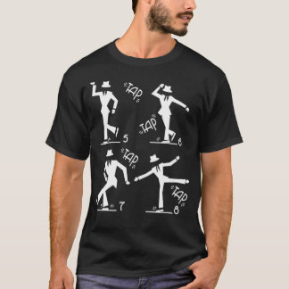5 6 7 8タップ踊りタップダンス先生ダンサーギフト  Tシャツ
