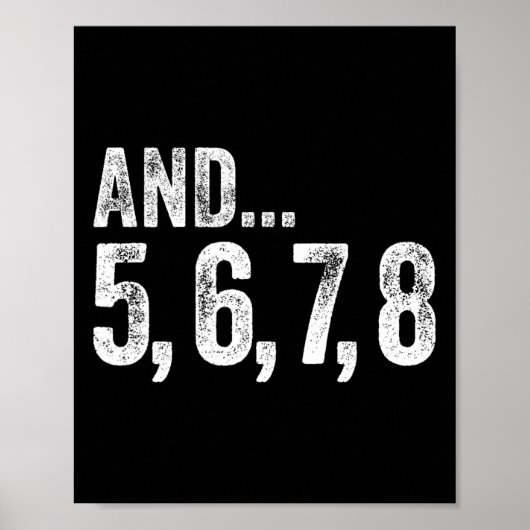 5 6 7 8ダンス先生ラインダンスレッスン ポスター (正面)