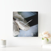 5, 6, 7, 8 – ポインテシューズ&ツチュクロックfor Dancers スクエア壁時計 (ホーム)