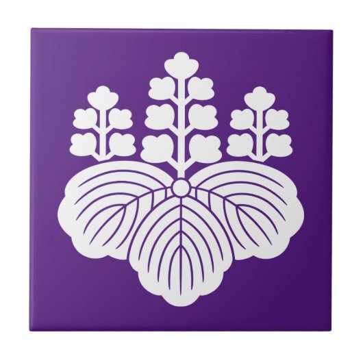 5-7開花付き桐 タイル (正面)
