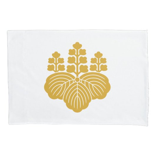 5&7開花付き桐 枕カバー (正面)