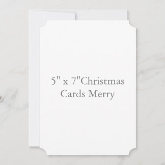 5"×7" チケットクリスマスカード メリー 招待状
