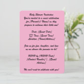 5"×7" ベビーシャワー 招待状カード 招待状 (スタンド正面)